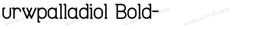 urwpalladiol Bold字体转换